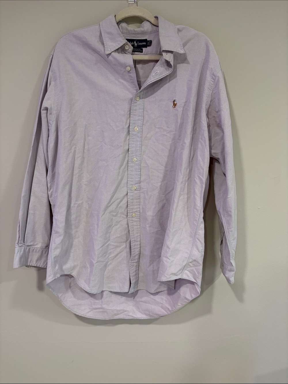 Polo by Ralph Lauren Men’s Lavender Button-Down Oxford Shirt